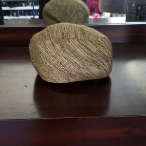 Vintage 1960s Style Gold and Black Hat